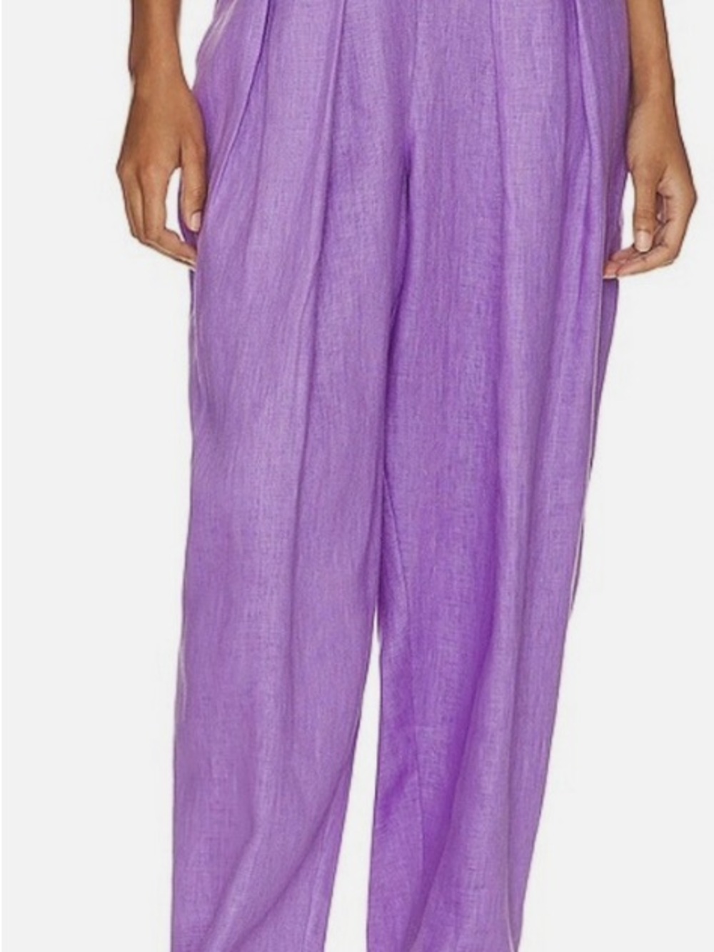 Relaxed Wide-Leg Pants in Lavender